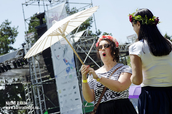 Rice-paper parasols - possibly the best festival merch ever