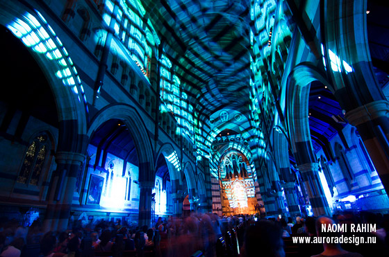 St Paul's Cathedral during White Night Melbourne 2015