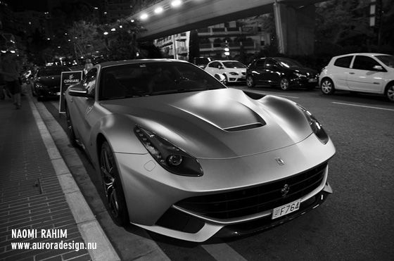 Ferrari parked on the Grand Prix circuit