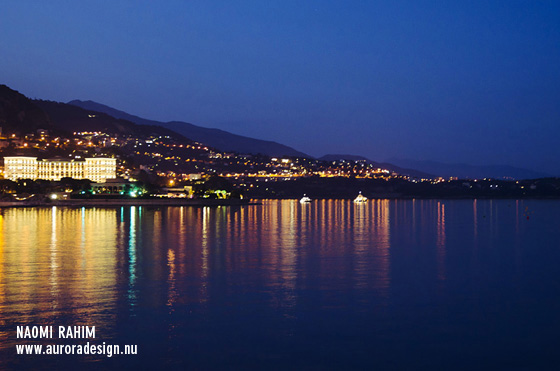 Port Hercule at night, Monte Carlo