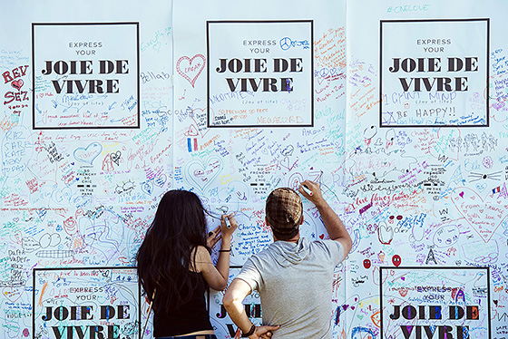 Messages of joie de vivre