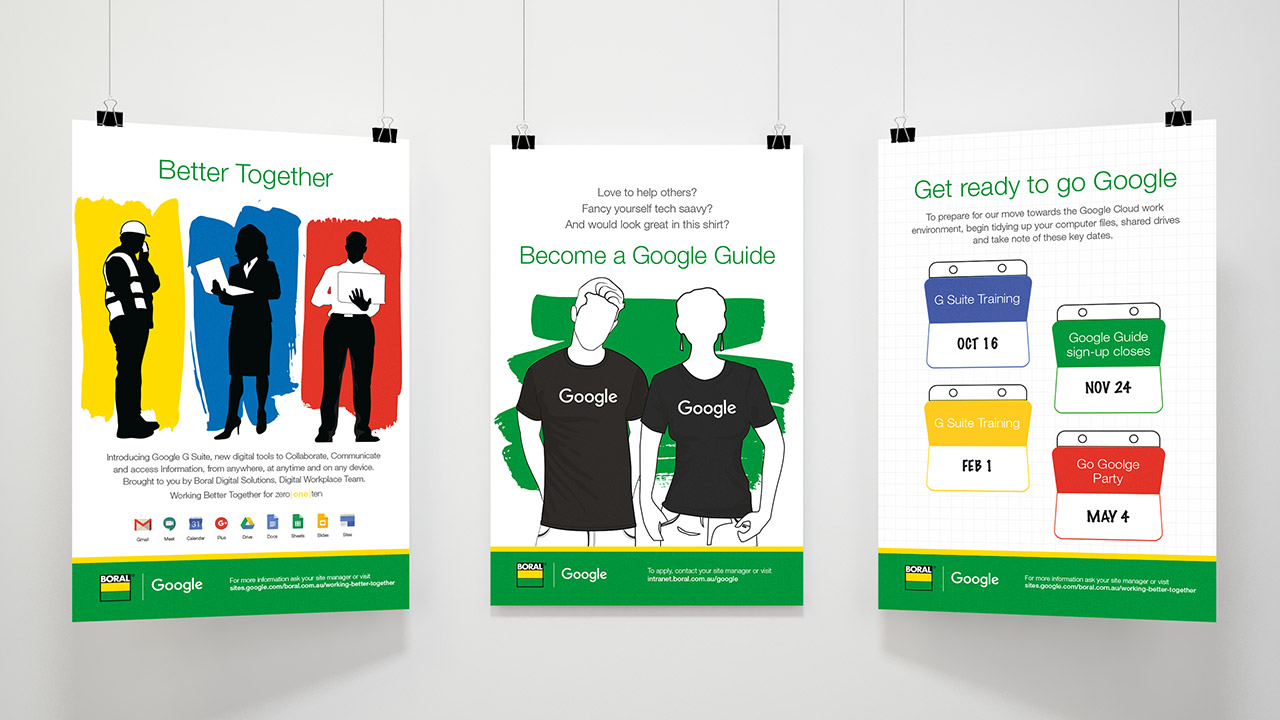 Boral & Google campaign posters